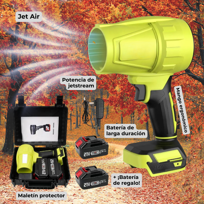 Jet Air: Soplador Inalámbrico Ultra Potente para Limpieza y Orden